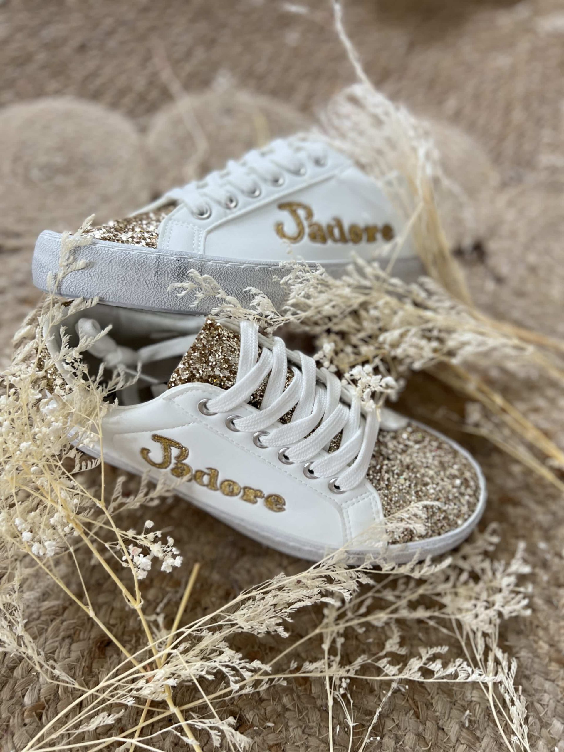 Basket CDS j’adore dorée