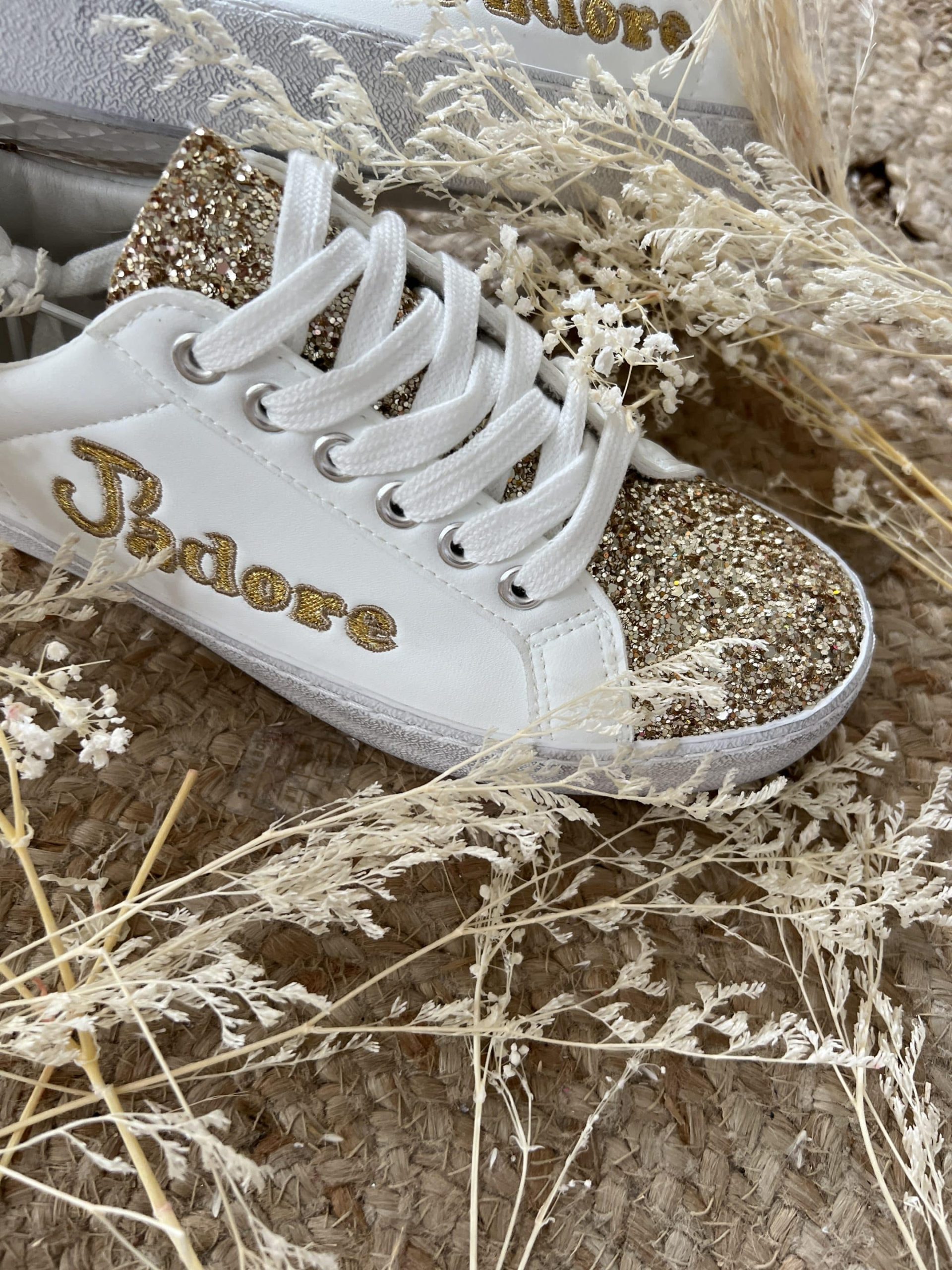 Basket CDS j’adore dorée – Image 7