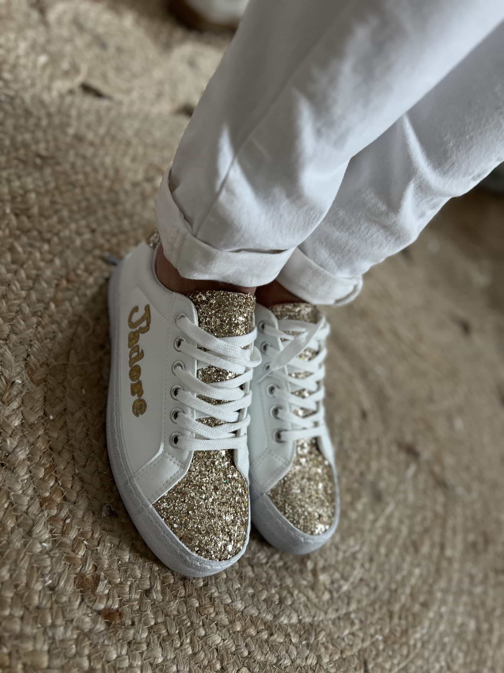 Basket CDS j’adore dorée – Image 6