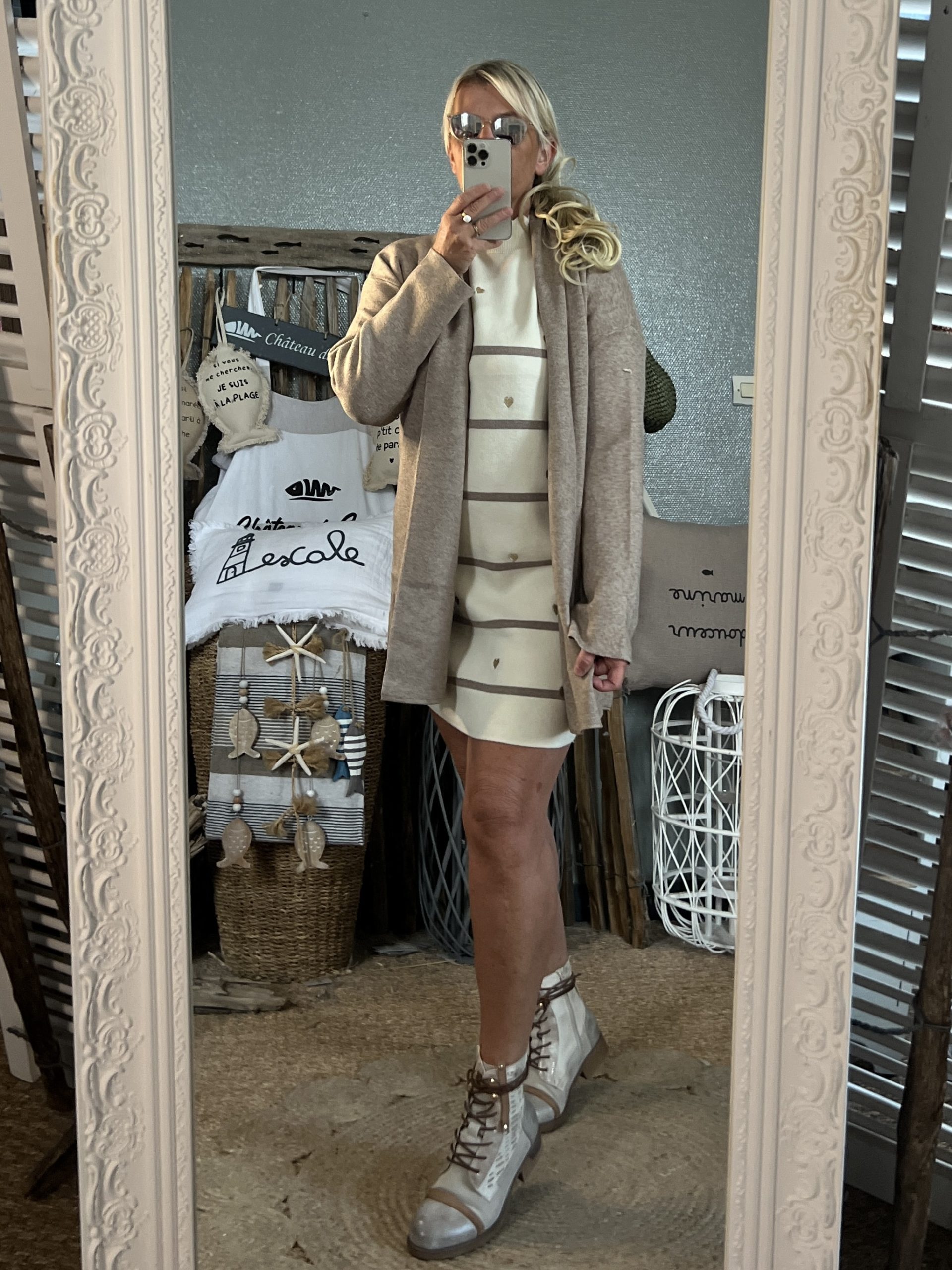 Gilet long taupe – Image 5