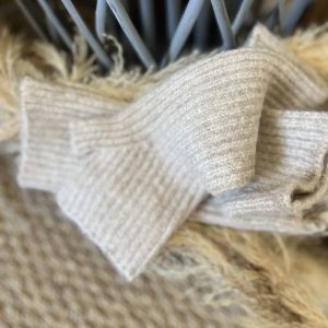 Mitaines beige  lurex