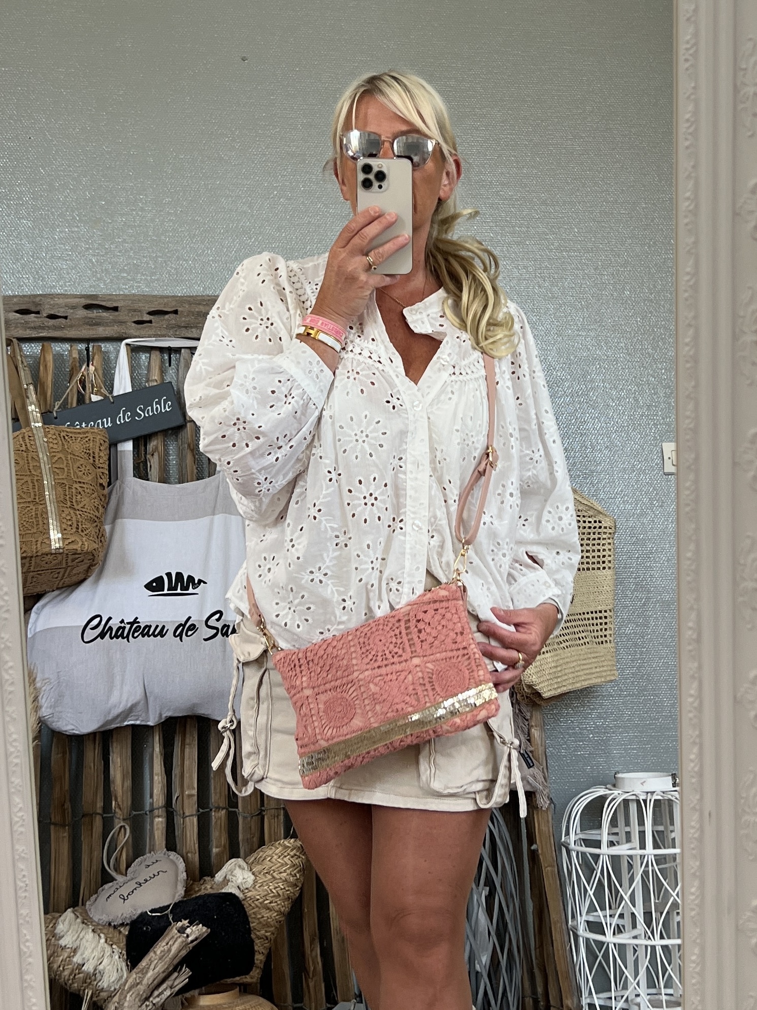 Pochette bohème rose – Image 5