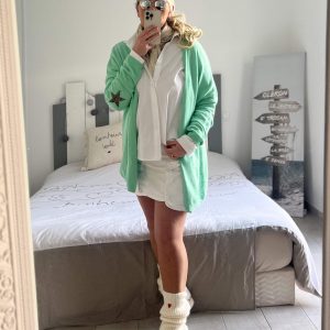 Gilet star vert menthe