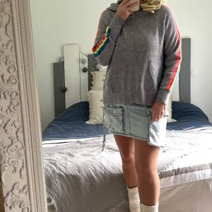 Gilet Arc en ciel gris