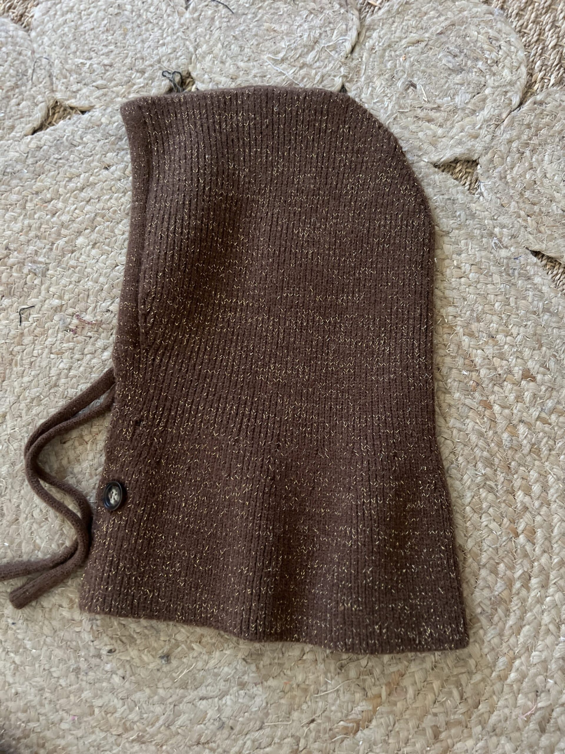 Cagoule lurex caramel – Image 2