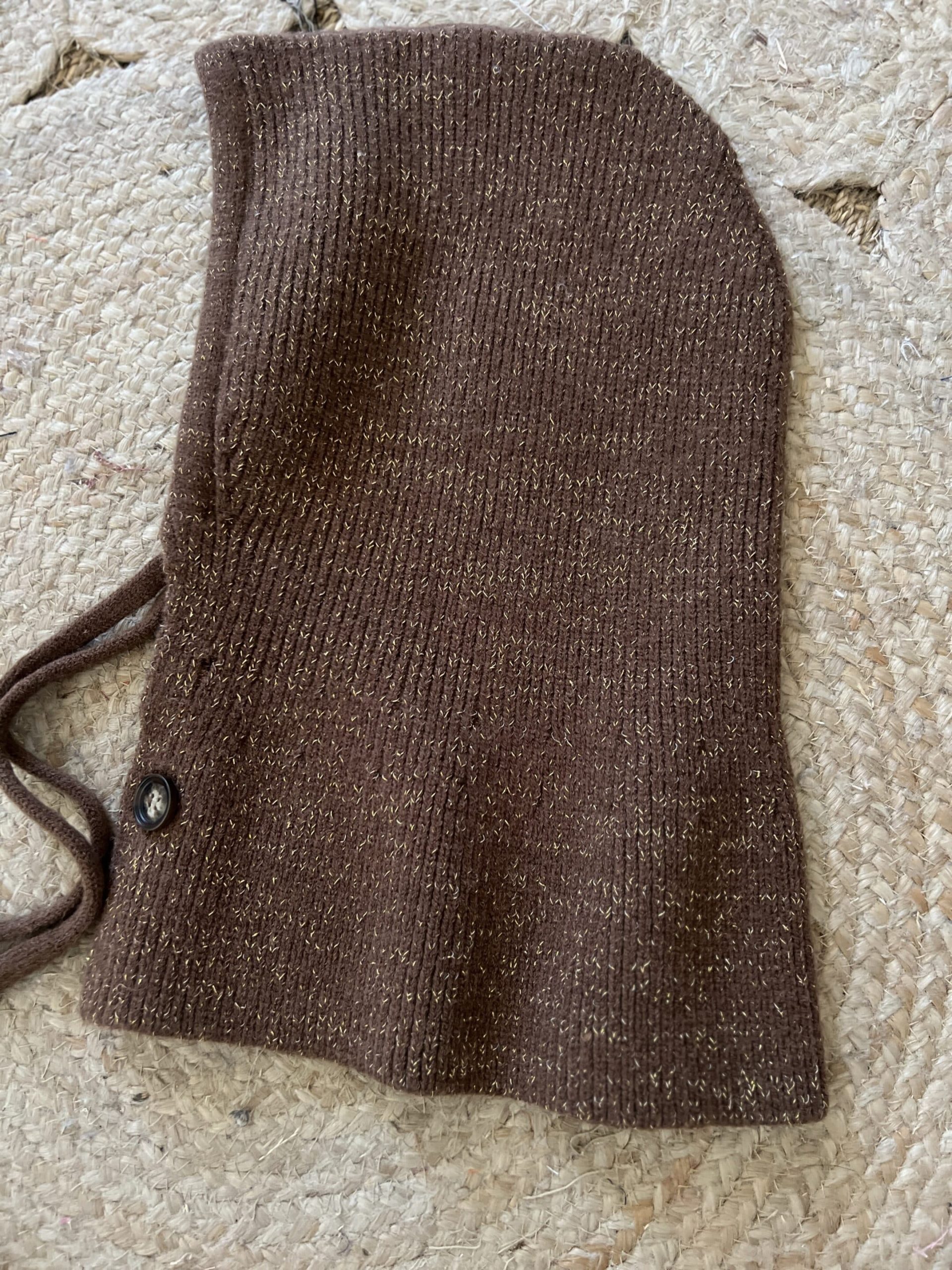 Cagoule lurex caramel – Image 4