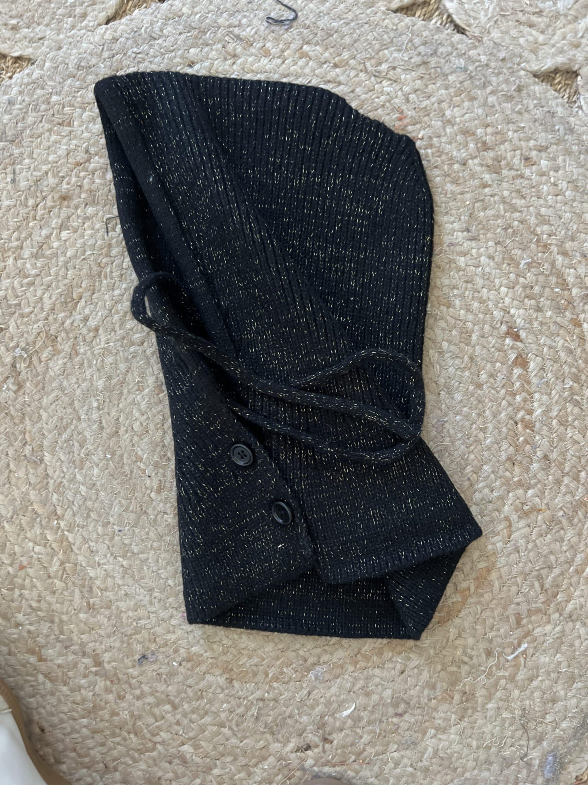 Cagoule lurex noire – Image 5