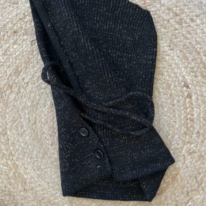 Cagoule lurex noire