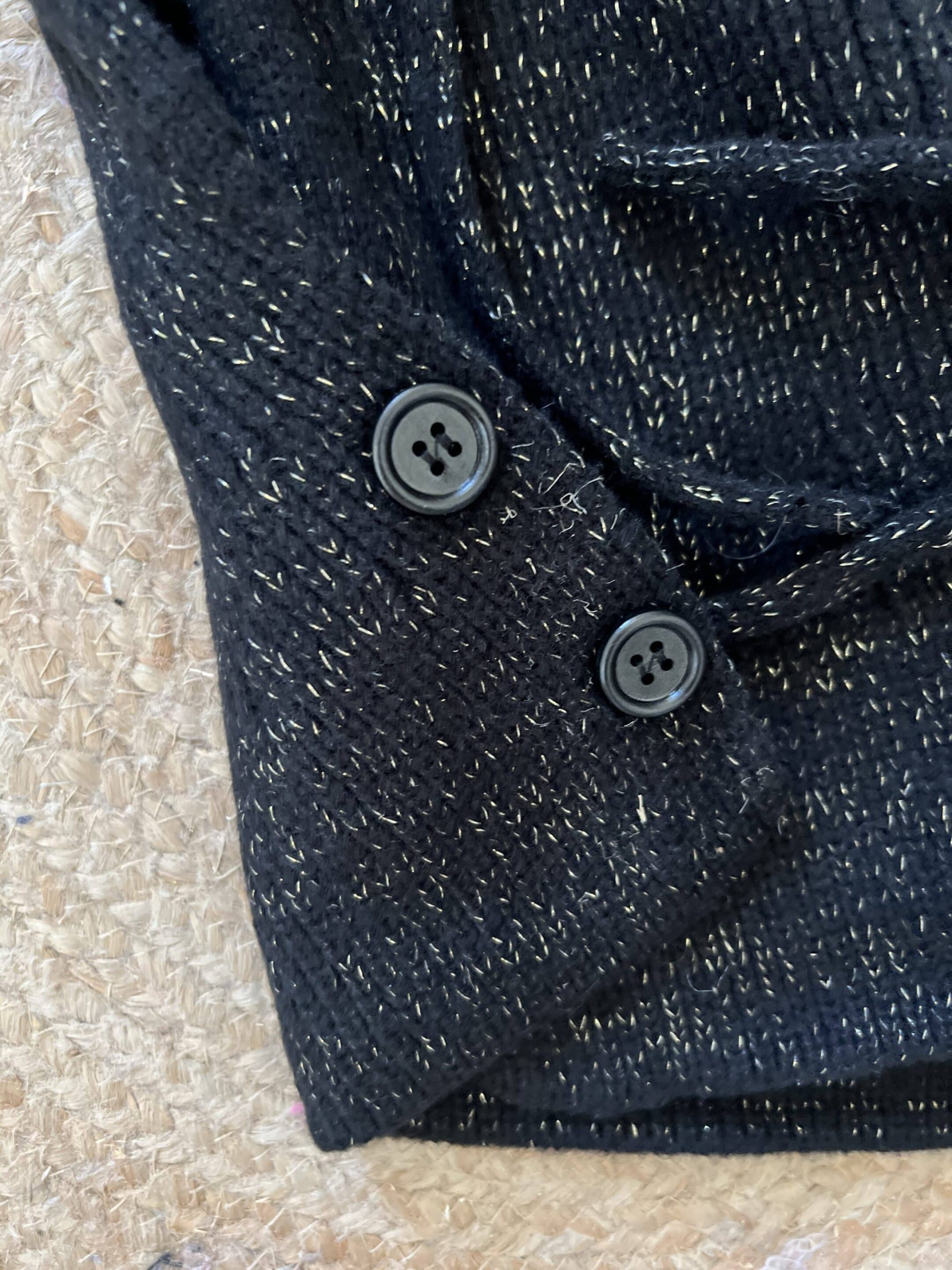 Cagoule lurex noire – Image 4