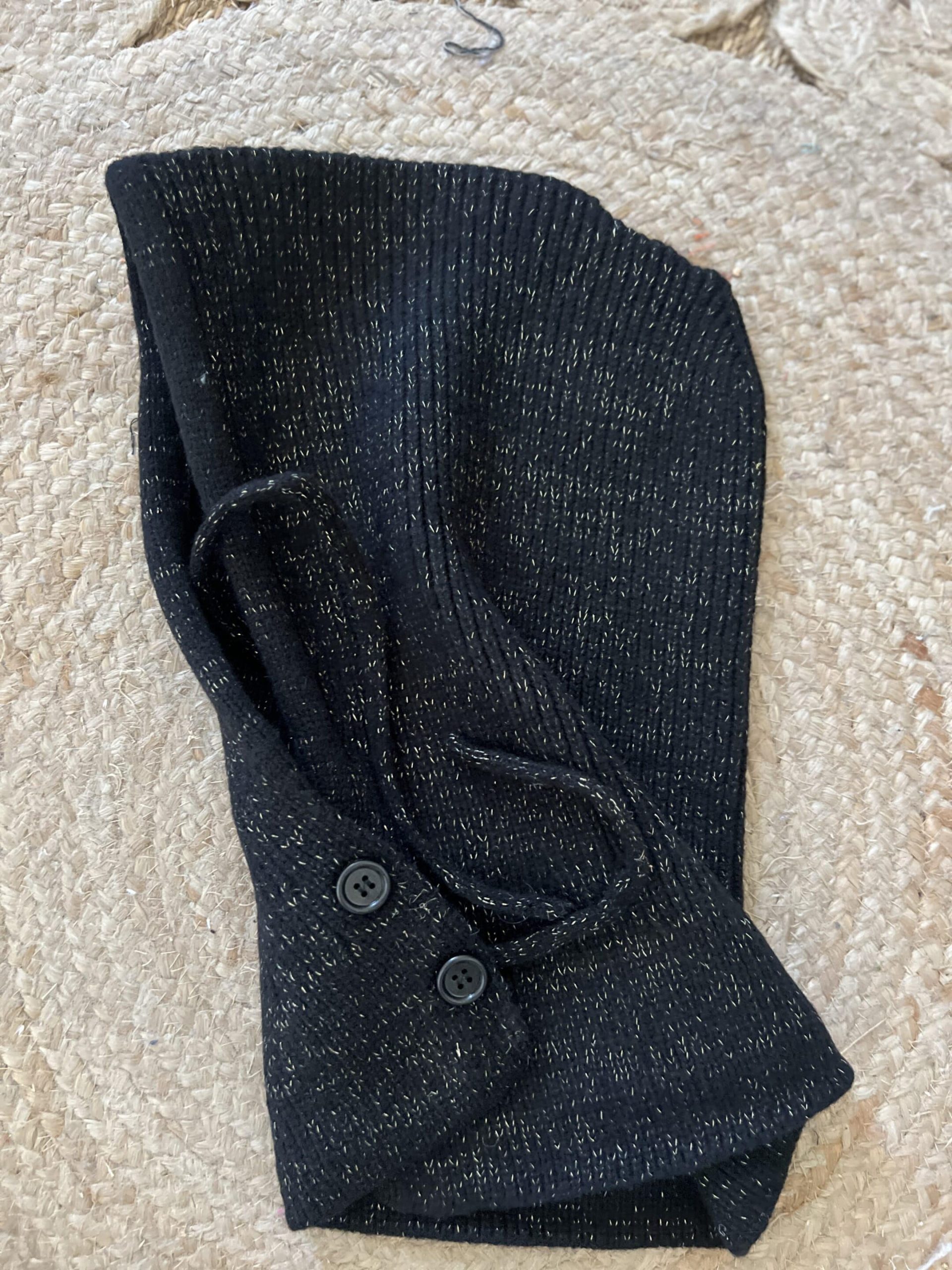 Cagoule lurex noire – Image 6