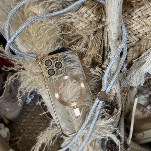 Bandoulière portable argenté