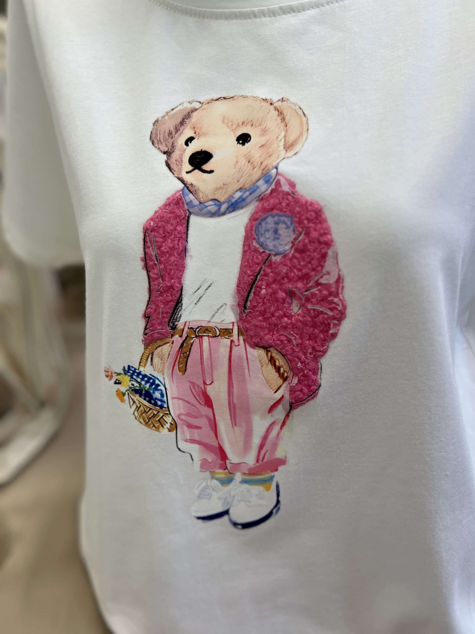 T-shirt blanc rose T40/44 – Image 3