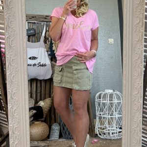 T-shirt CDS Smile rose baby