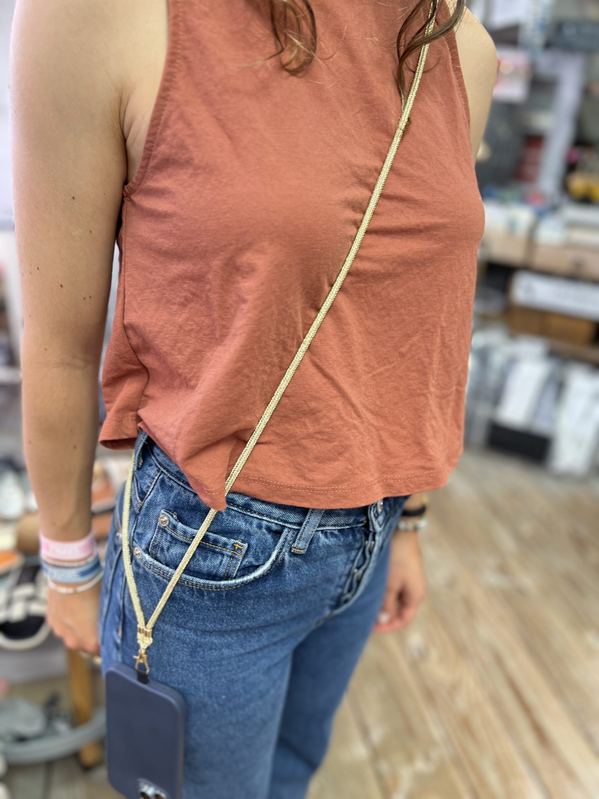 Bandoulière portable doré – Image 4