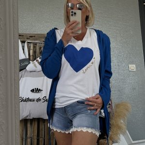 Veste CDS bleu royal  Melle