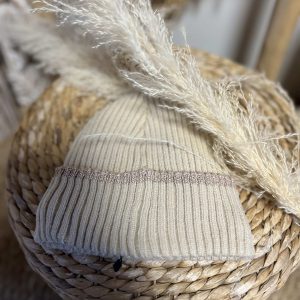 Bonnet écru lurex