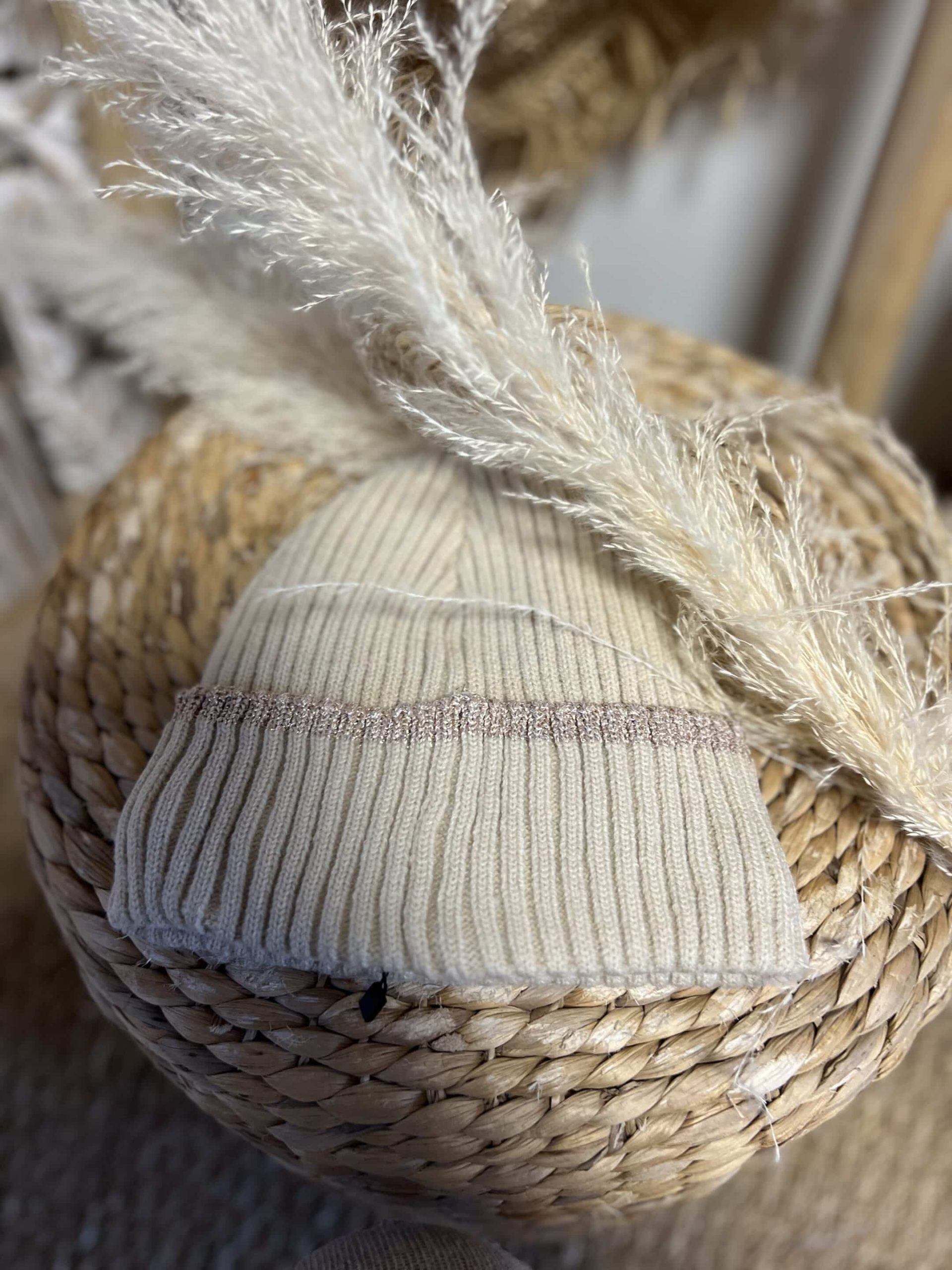 Bonnet écru lurex – Image 2