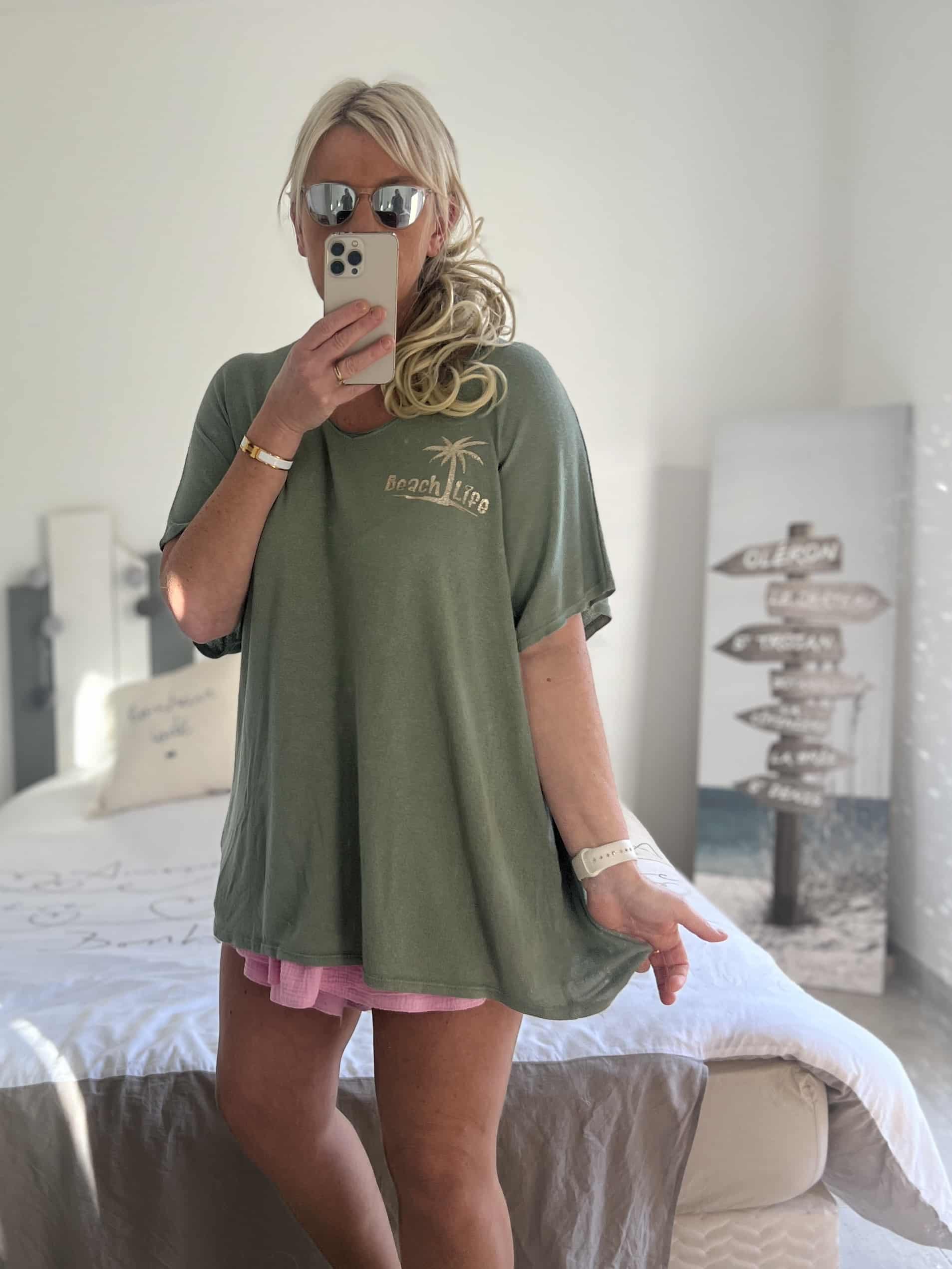 T-shirt Beach Life kaki T40/46 – Image 3