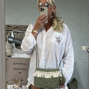 Pochette Bohème kaki