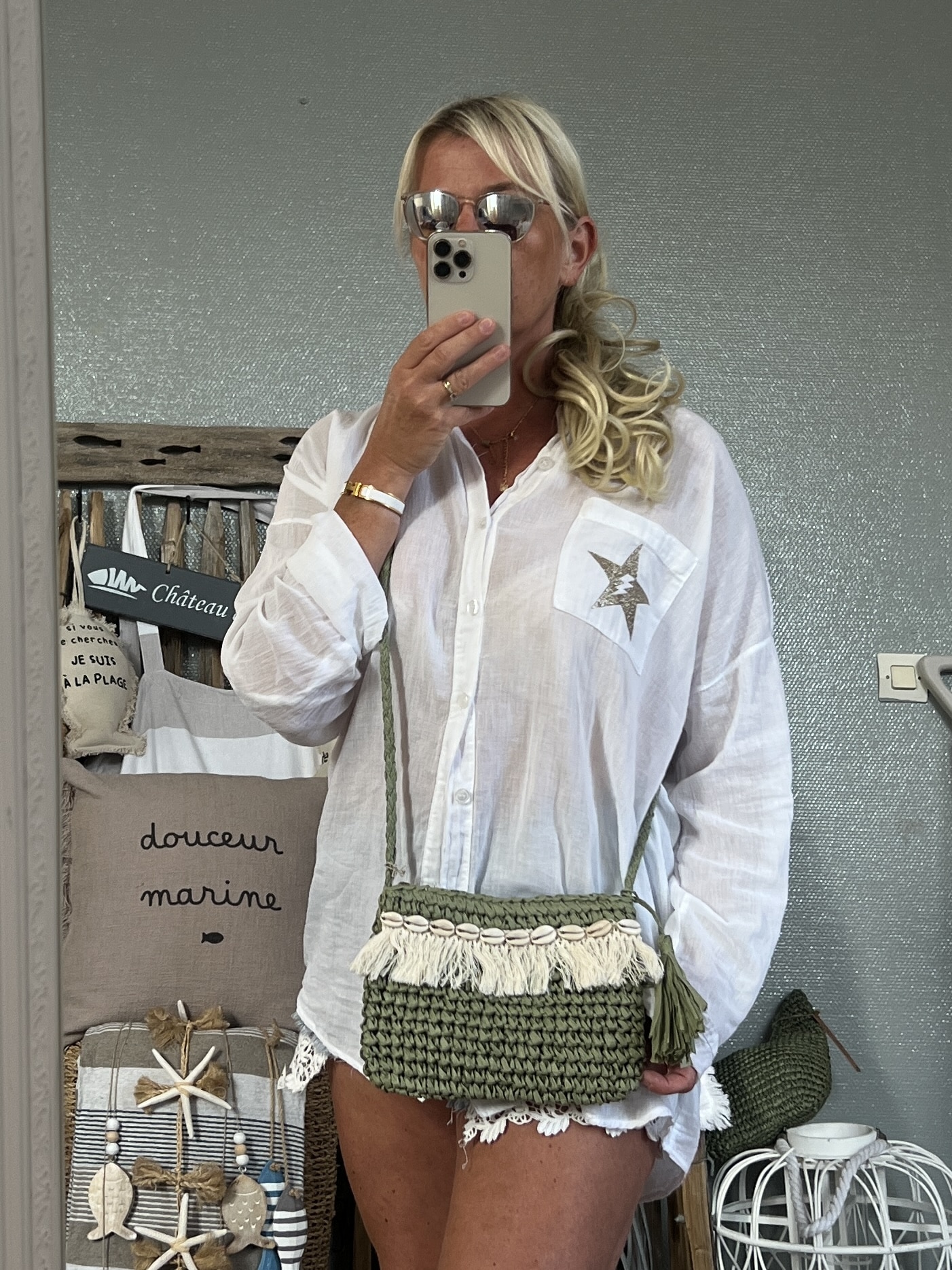 Pochette Bohème kaki – Image 2