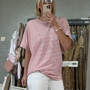 Marinière oversize 40/46 Fushia