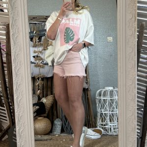 T-shirt Palm Beach blanc