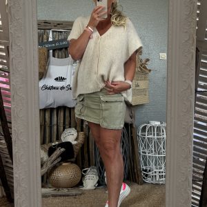 Gilet ecru fluo 36/48