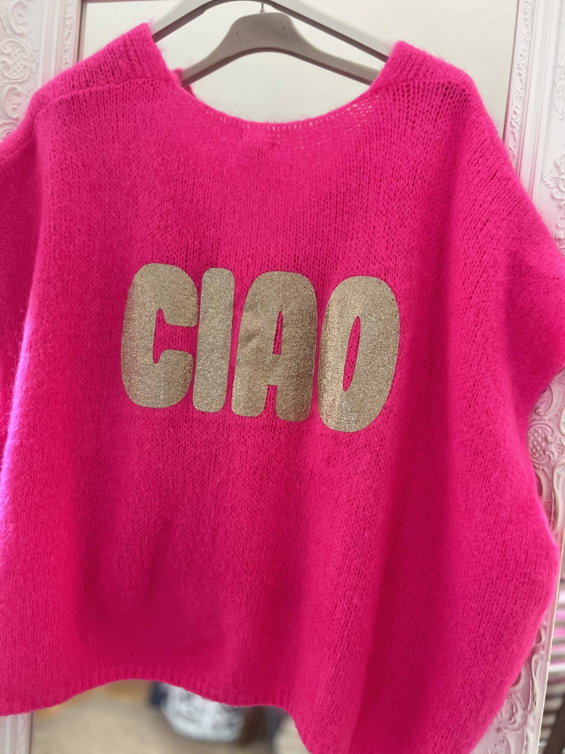 Gilet Ciao rose fluo lurex 36/48 – Image 7