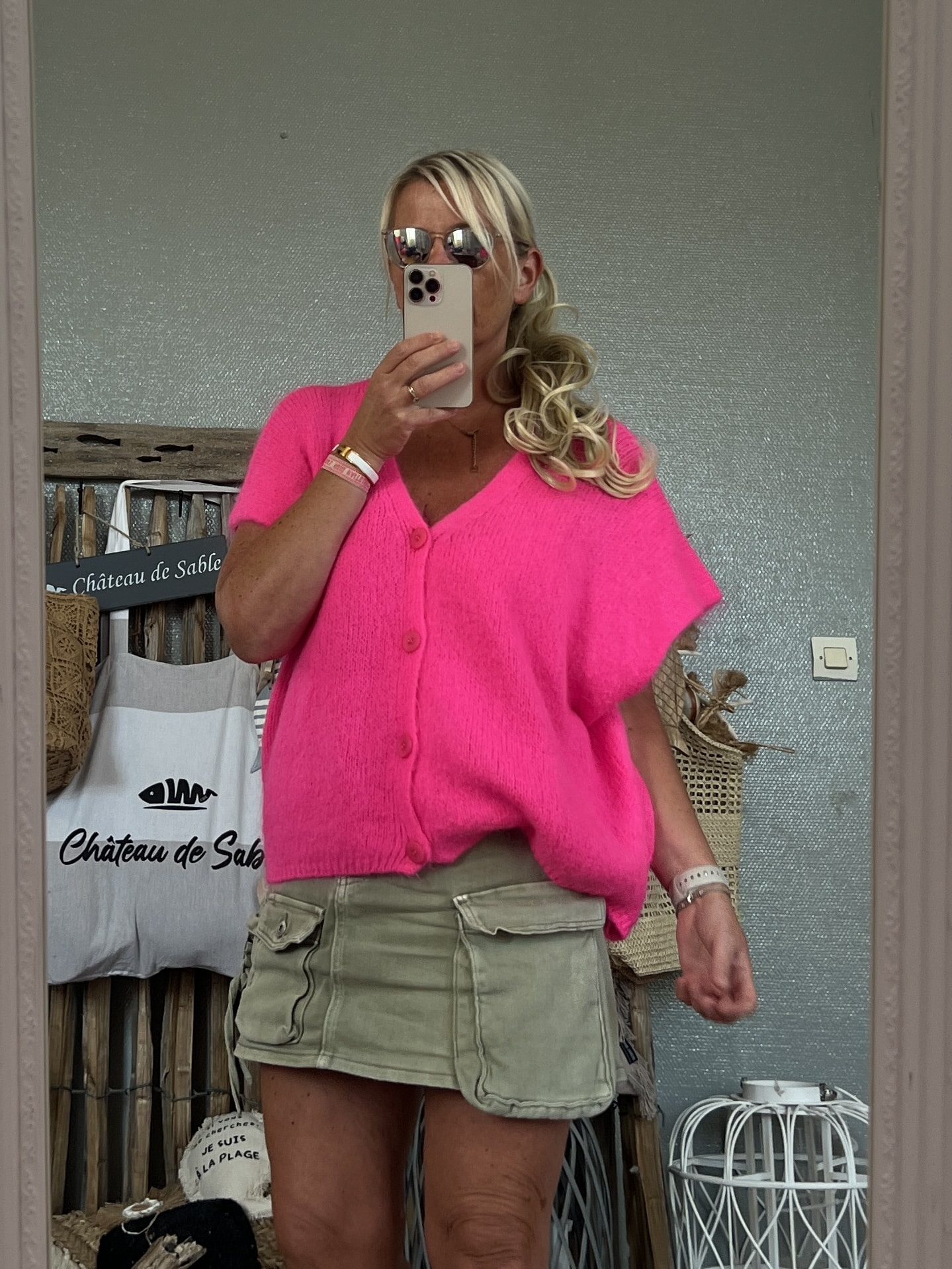 Gilet Ciao rose fluo lurex 36/48 – Image 6