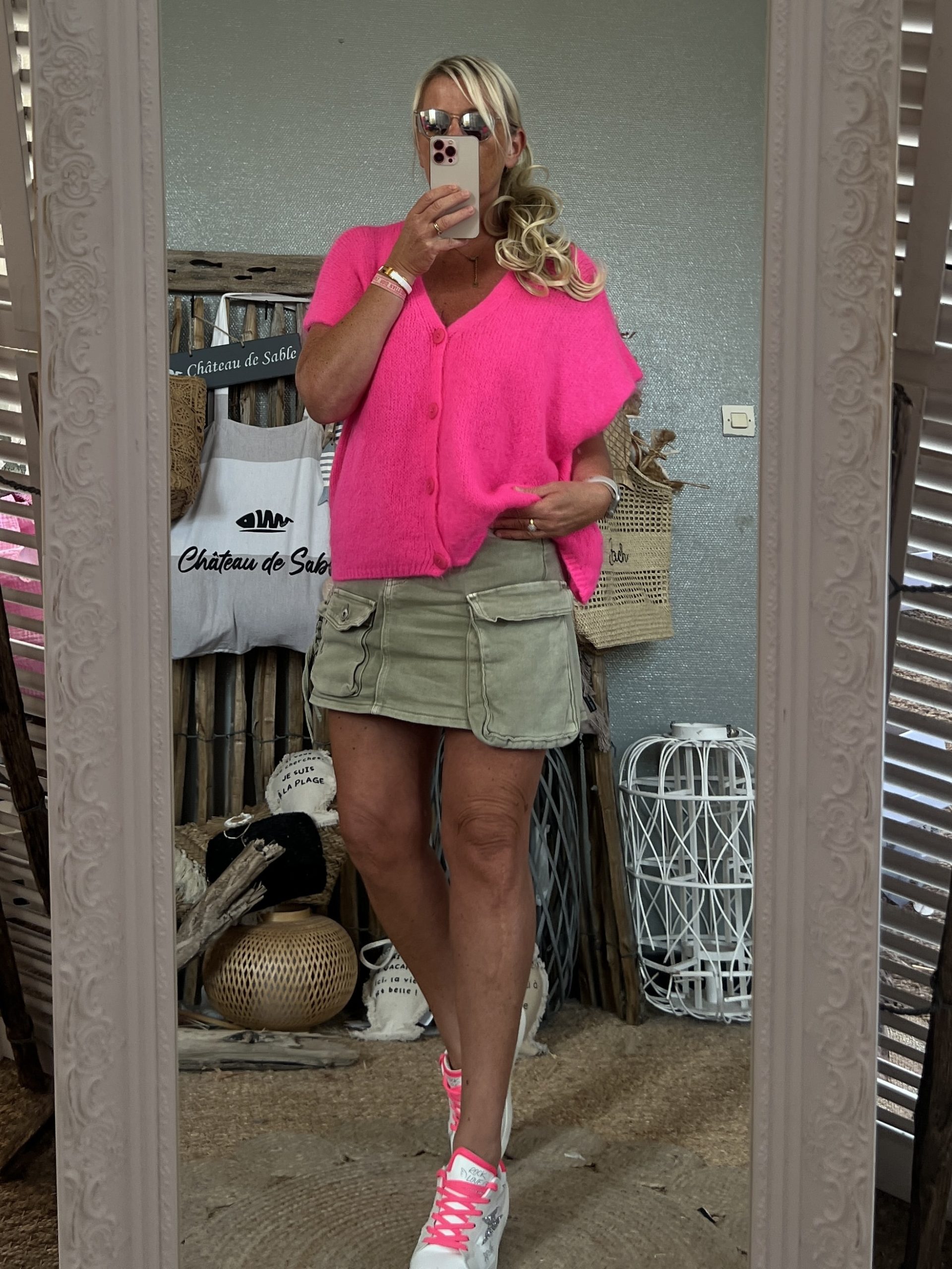 Gilet Ciao rose fluo lurex 36/48 – Image 5