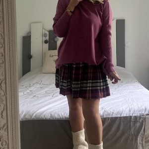 Pull col roulé oignon