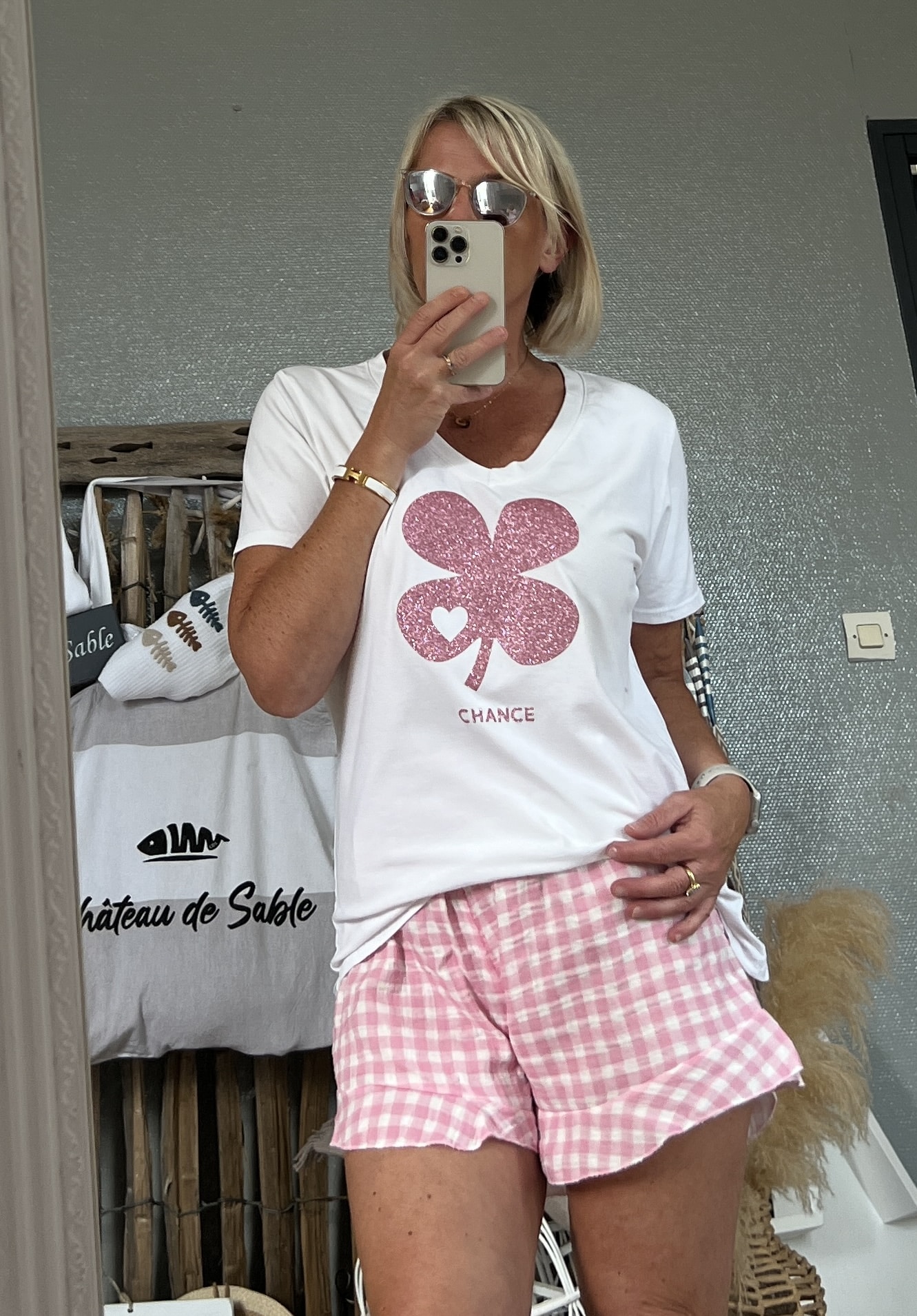 Short vichy rose – Image 6