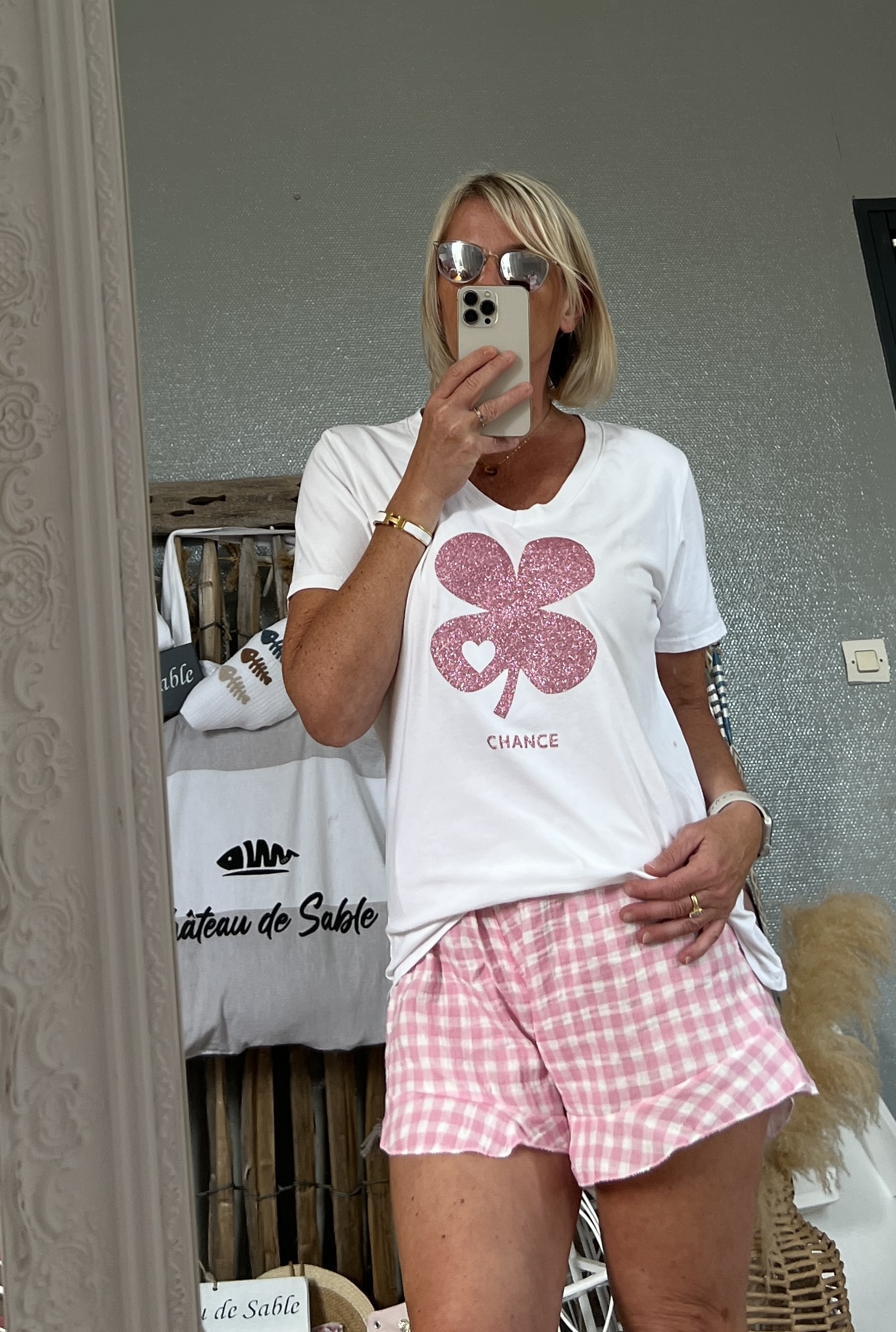 Short vichy rose – Image 5