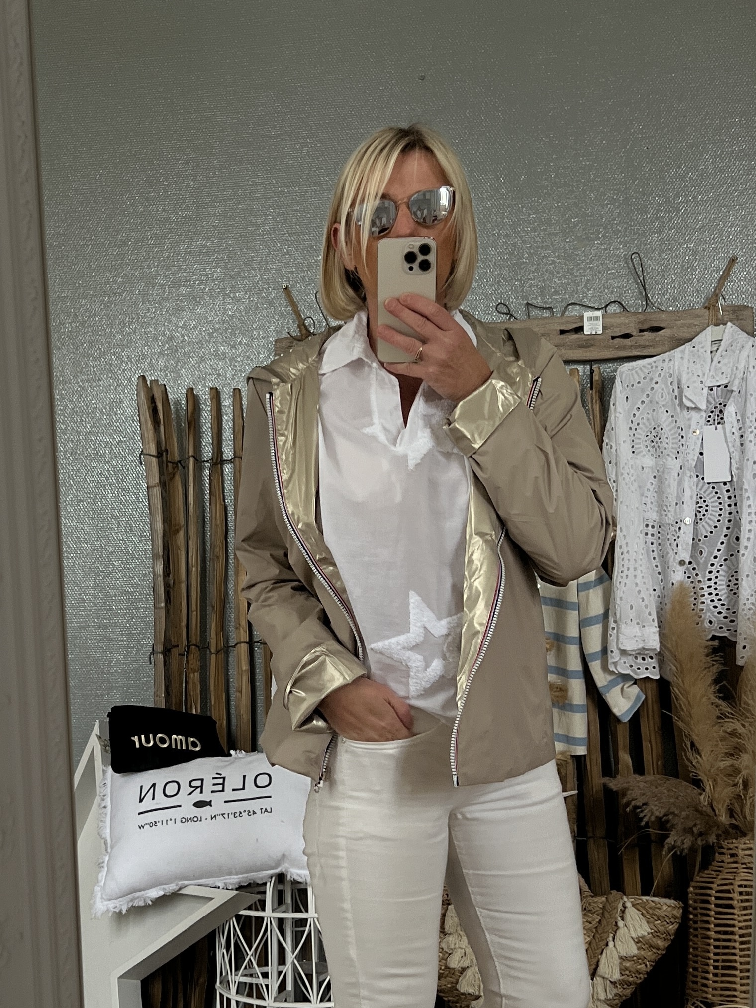 Blouson beige or réversible – Image 2
