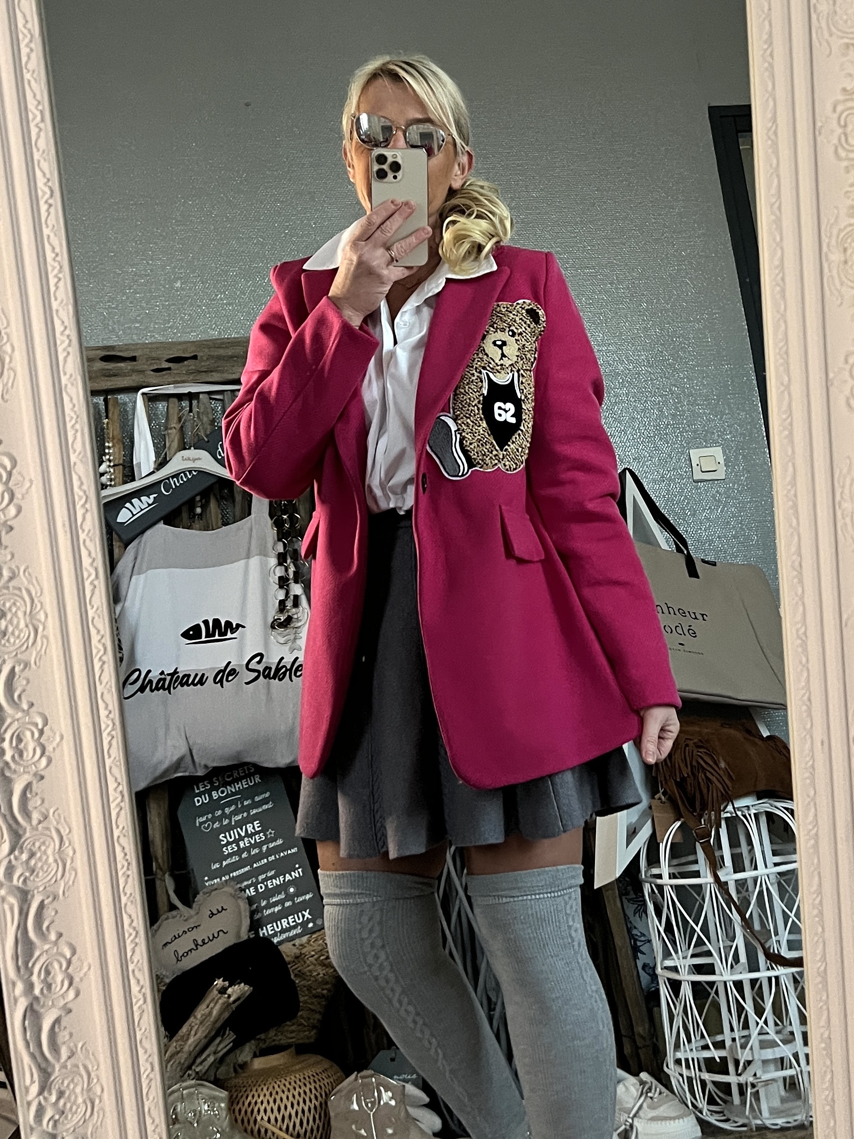 Blazer chevrons fushia – Image 6