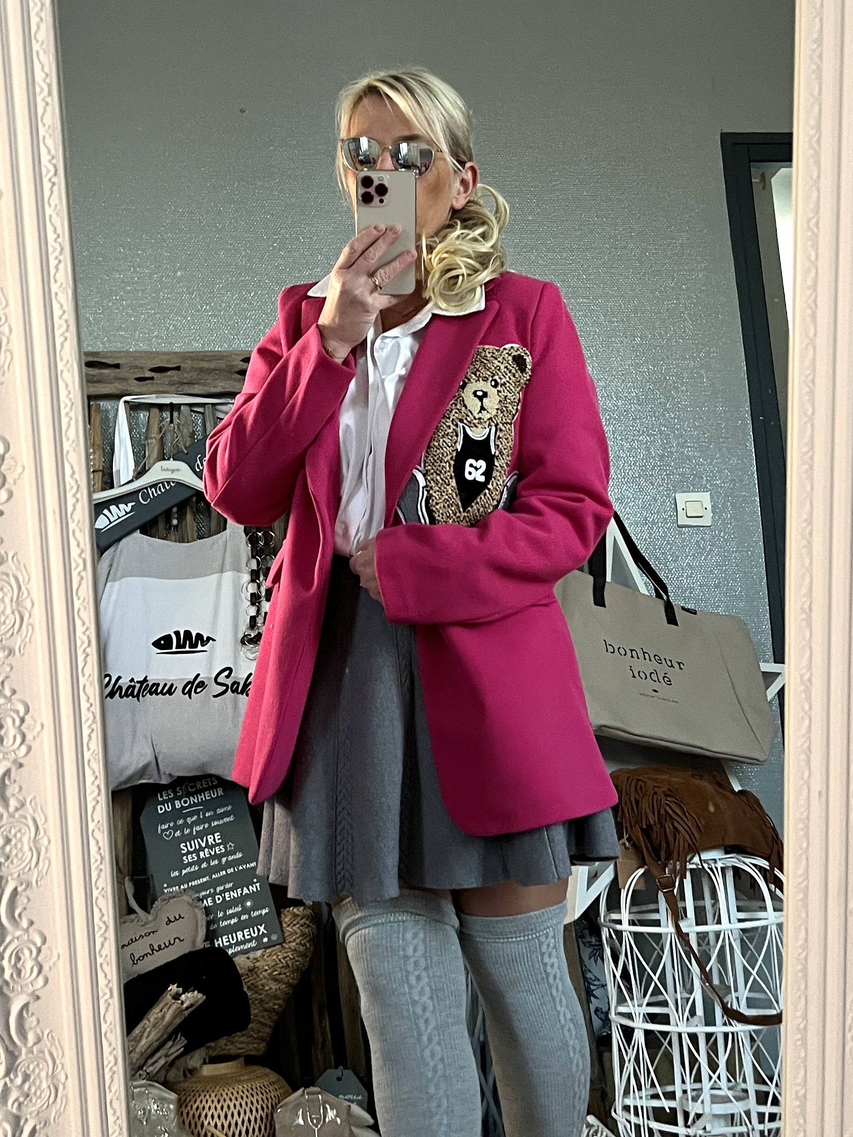 Blazer chevrons fushia – Image 8