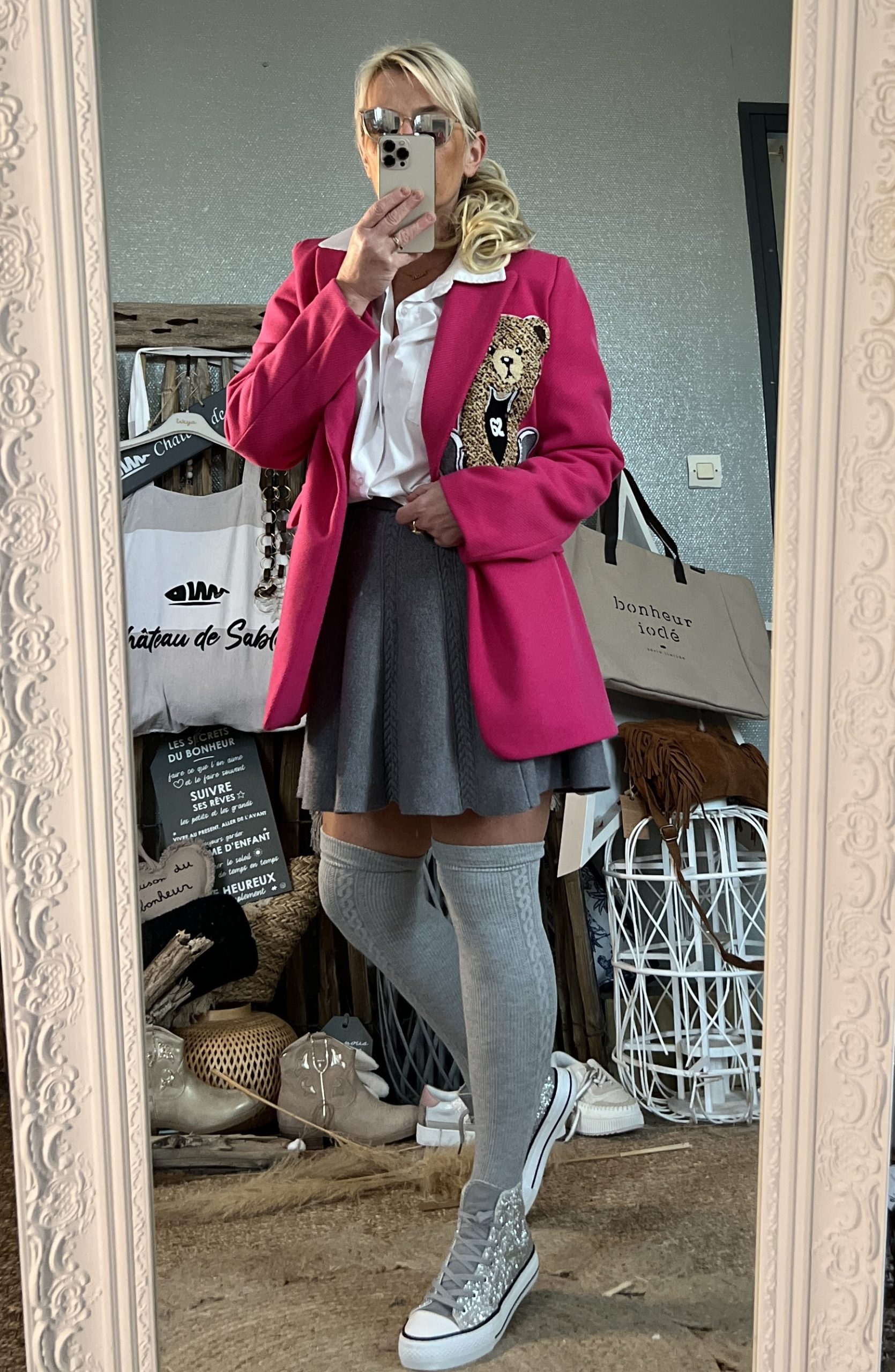 Blazer chevrons fushia – Image 2