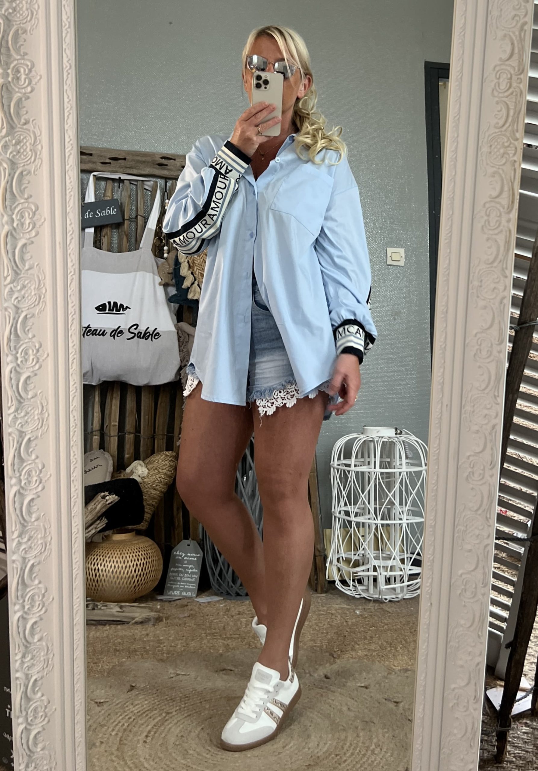 Chemise Amour bleu – Image 4