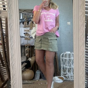 T-shirt Melle rose