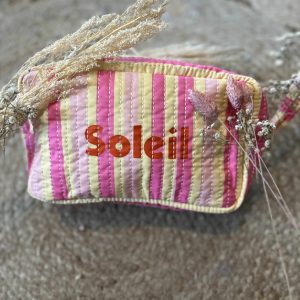 Pochette réversible matelassée