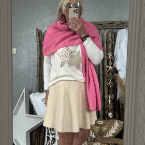 Châle CDS rose malabar