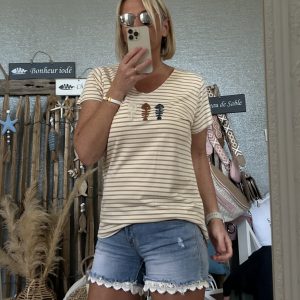 Marinière trio beige