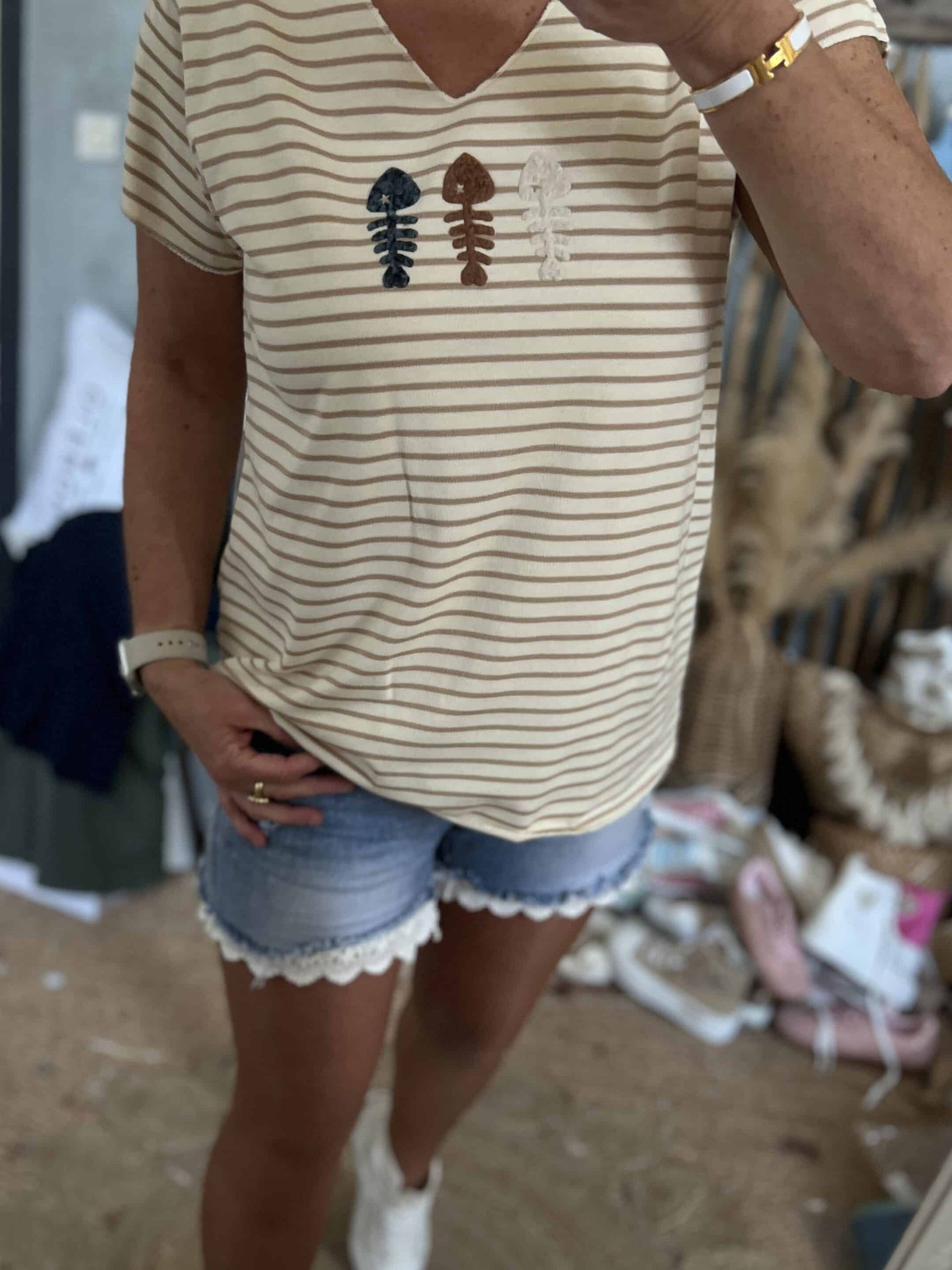 Marinière trio beige – Image 6