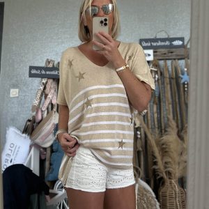 Pull stars lurex cds oversize