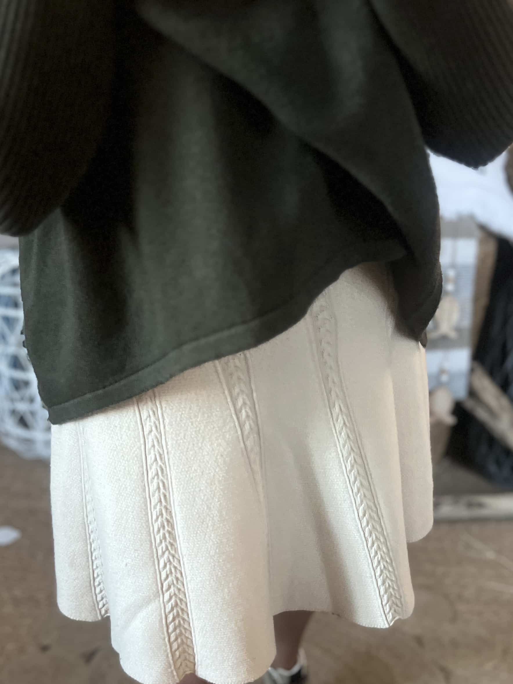 Pull cape col roulé kaki – Image 3