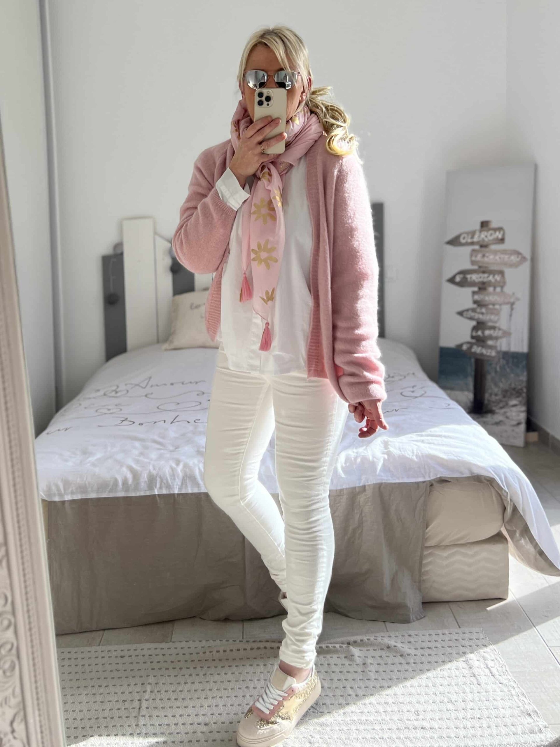 Gilet baby alpaga rose – Image 6