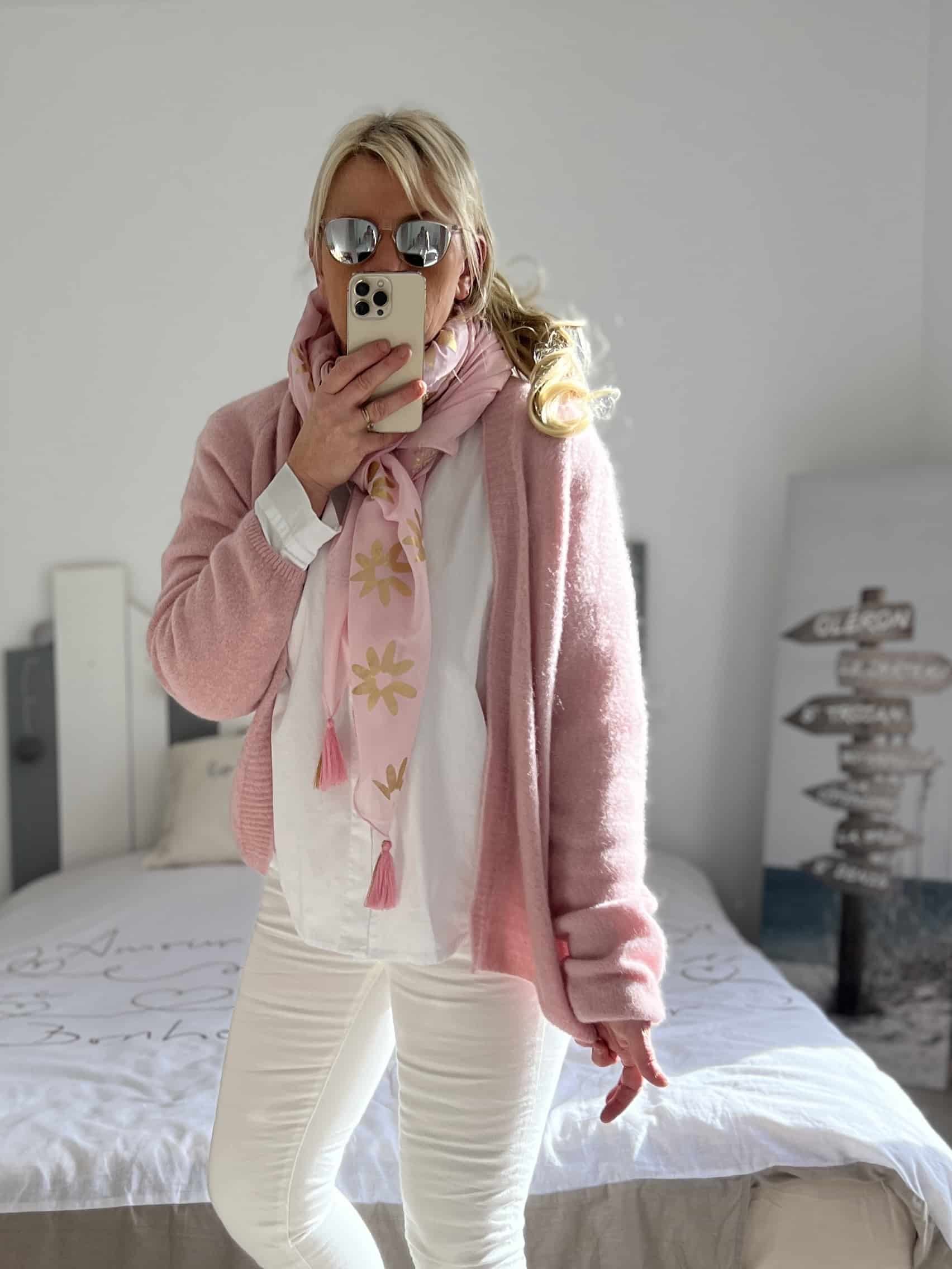 Gilet baby alpaga rose – Image 4