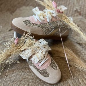 Basket CDS beige dentelle