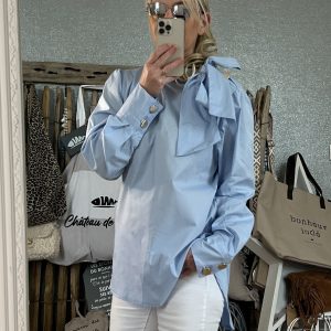 Chemise Oleron bleu