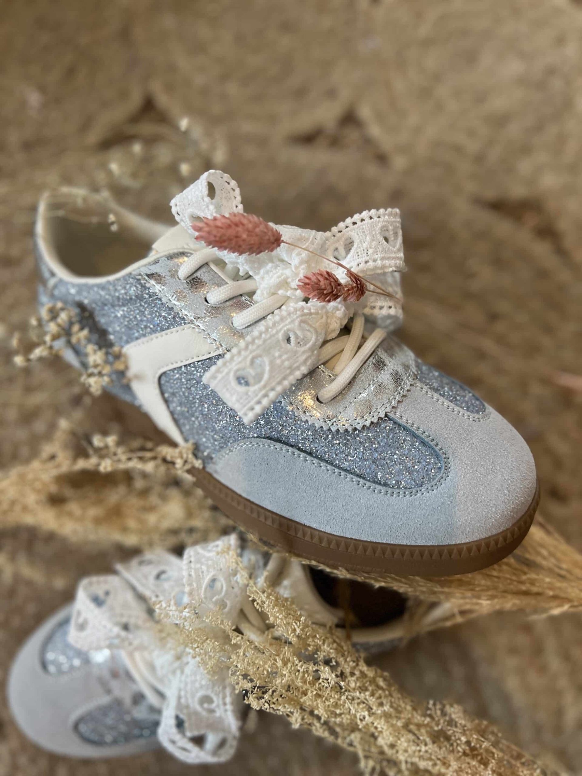 Basket CDS bleu dentelle – Image 6